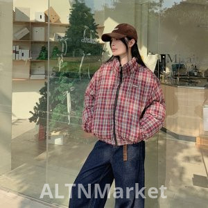 Brawling Home Winter Short Style Cotton Padded Jacket Coat for Women 2025 New Style Design Sense Niche - Two Wear Warm Puffer Jacket