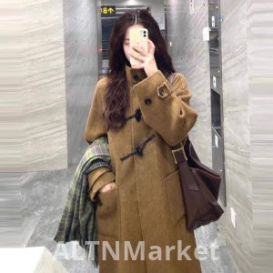 Хан серия шерстяное пальто женщины 2025 осень и зима сезон новый стиль шерстяное пальто Petite Hehe Бен ветер превосходный чувство позитивный популярный