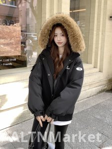 реальное фото Кровать Юань Английский Знаменитости вдохновил Паркер Одежда Корея ins Рабочая одежда вниз куртка Винтаж Ниша Пара Открытый Хлопок Padded Куртка