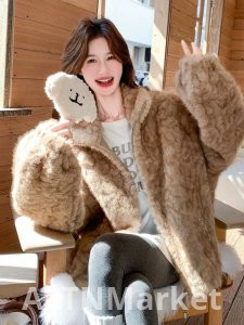 Оригинал утолщенный Padded да подкладка легкий роскошный чувство экологически чистые волосы имитация меха пальто теплый плюшевый пальто для женщин свободный Fit пальто