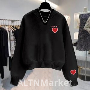 Круглый шеи пуловер короткий стиль толстовка женщины осень и зима топ свободный Fit похудения Petite