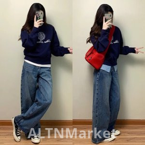 Круглый шеи пуловер короткий стиль толстовка женщины осень и зима топ свободный Fit похудения Petite