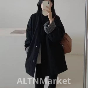 Хан серии легкий и хлопок хлопок мягкая куртка 2025 осень и зима сезон взрыва модели мандарин воротник случайные свободный Fit утолщенный теплый тренч пальто